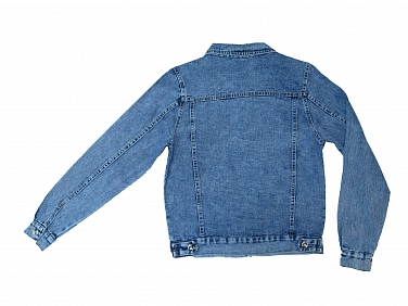Джинсовый пиджак для девочек для девочек АВ2261-1 оптом. Фото 1